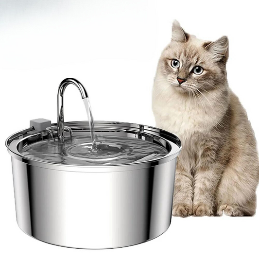 FullBrea Stainless Steel Automatic Pet Water Fountain